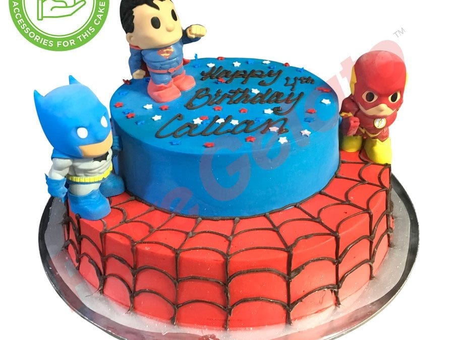 Super Hero Cake - The Cakery Leamington - Order Online Now –  TheCakeryLeamington